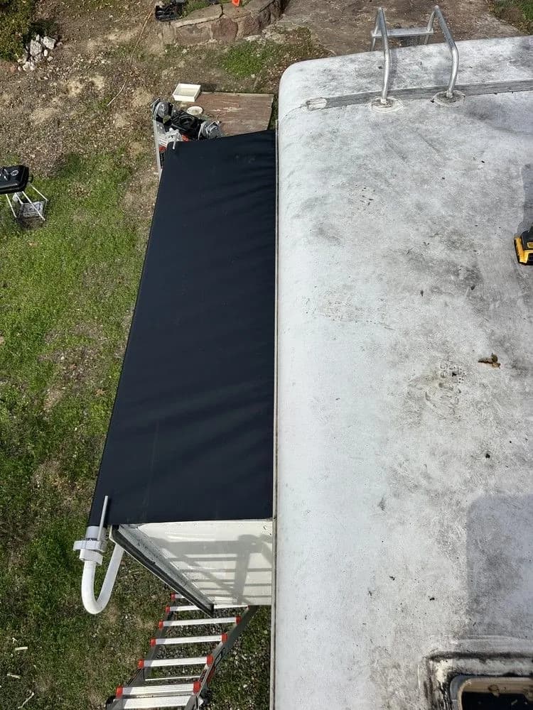 After — Awning Fabric Replacement and Spring Repair