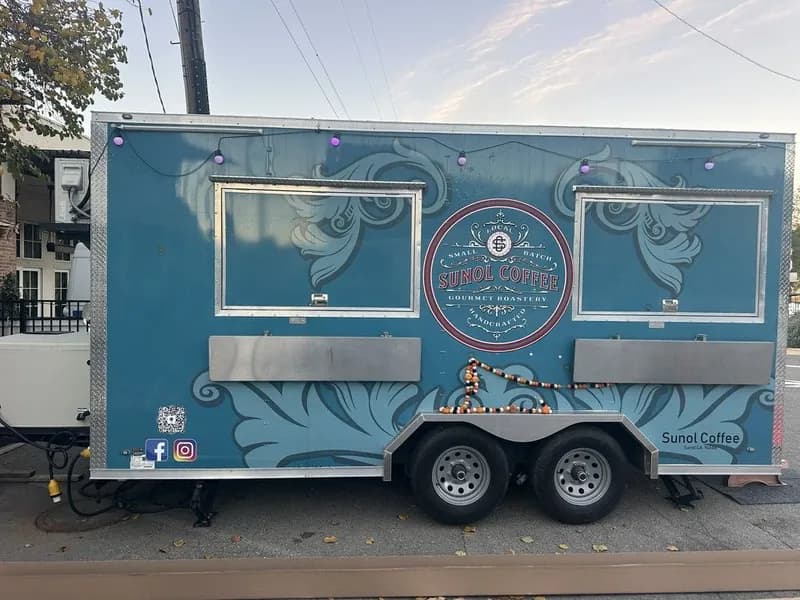 Before — Installation of a new awning on a food truck